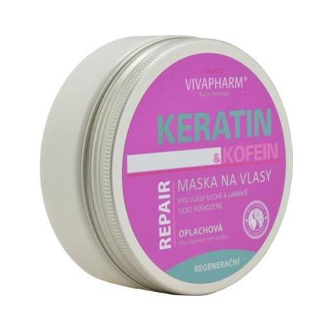 Vivapharm Keratinová regenerační vlasová maska  pro ženy 200ml VIVACO