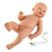 Llorens 45002 NEW BORN HOLČIČKA - realistická panenka miminko bílé rasy s celovinylovým tělem - 