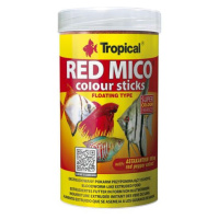 Tropical Red Mico Colour Sticks 250ml/80g krmivo pro masožravé a všežravé ryby