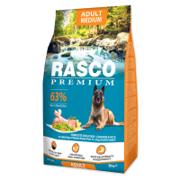 Rasco Premium Adult Medium Kuře s rýží granule 3 kg