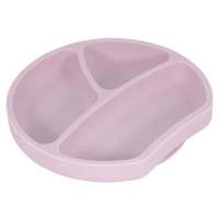Růžový silikonový dětský talíř Kindsgut Plate, ø 20 cm