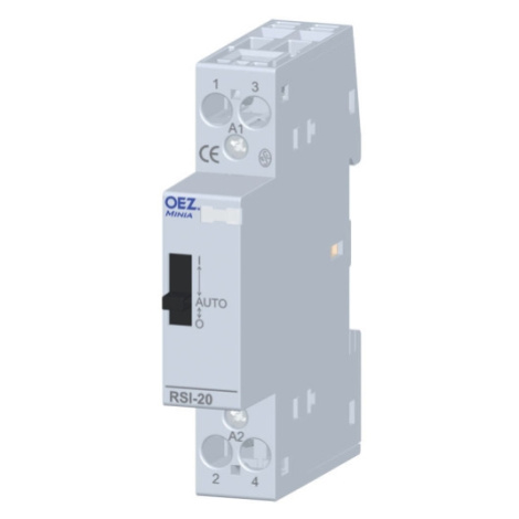 Instalační stykač OEZ RSI-20-20-X230-M AC/DC s manuálním ovládáním