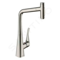 HANSGROHE M71 Dřezová baterie M7117-H320 s výsuvnou sprškou, sBOX, vzhled nerezu 73816800