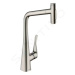 HANSGROHE M71 Dřezová baterie M7117-H320 s výsuvnou sprškou, sBOX, vzhled nerezu 73816800