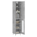 vidaXL Skříň highboard betonově šedá 34,5x34x180 cm kompozitní dřevo