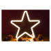 Nexos 57400 Vánoční dekorativní osvětlení - neonová hvězda - 120 LED teple bílá