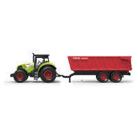 RAPPA Traktor plastový se zvukem a světlem s červenou vlečkou