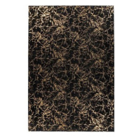 Kusový koberec Bijou 225 Černá / Zlatá 80 x 150 cm