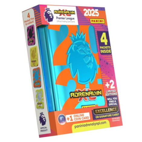 PREMIER LEAGUE 2024/2025 - ADRENALYN - plechová krabička (pocket) Panini