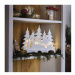 EMOS Dřevěná LED dekorace Wioska s časovačem 31 cm teplá bílá