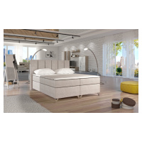 Boxspring Basilio Rozměr: 160 x 200 cm, látka: Dora 21, Varianta: S LED osvětlení