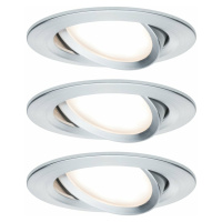 PAULMANN Vestavné svítidlo LED Nova kruhové 3x6,5W hliník broušený nastavitelné 934.51 P 93451