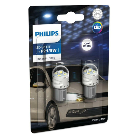 Philips LED P21/5W 12V 2.4/0.48W BAY15D Ultinon Pro 3100 2ks 11499CU31B2