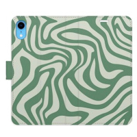 iSaprio Flip pouzdro Zebra Green 02 pro iPhone XR