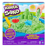 Kinetic Sand písečný zámek s podložkou zelený