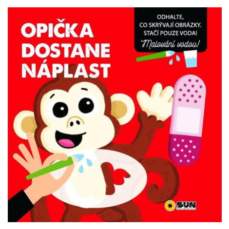 Opička dostane náplast - Malování vodou SUN