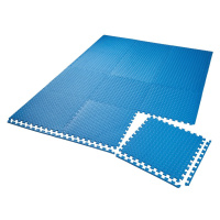 tectake 402654 podlahová ochranná rohož 12 ks - modrá - modrá