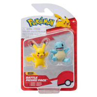 Pokémon akční figurky Pikachu a Squirtle - 5 cm