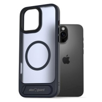 AlzaGuard Matte Case with Stand Compatible with MagSafe for iPhone 16 Pro tmavě modrý