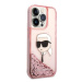 Karl Lagerfeld KLHCP14XLNKHCP hard silikonové pouzdro iPhone 14 PRO MAX 6.7" pink Glitter Karl H