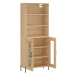 vidaXL Skříň highboard dub sonoma 69,5 x 34 x 180 cm kompozitní dřevo