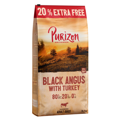 Purizon granule, 12 kg + 2,4 kg zdarma - Adult Black-Angus hovězí s krocanem - bez obilovin