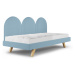 MINKO Čalouněná jednolůžková postel PANELS do dětského pokoje Zvolte barvu: Šedá, Zvolte rozměr: