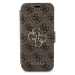 Flipové pouzdro Guess PU Leather 4G Metal Logo Book pro Apple iPhone 15 Pro Max, hnědá