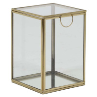 Dekorativní skleněný úložný box ve zlaté barvě Mirina – Light & Living