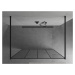 MEXEN/S Kioto Sprchová zástěna WALK-IN volněstojící 150 x 200, černá vzor 8 mm, černá 800-150-00