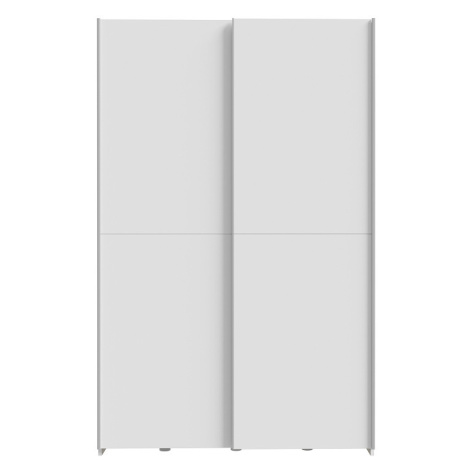 Šatní skříň s posuvnými dveřmi KEBAN, bílá, 5 let záruka Forte