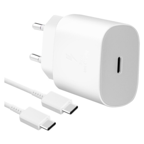 Samsung 25W USB-C nabíječka s kabelem bílá (Bulk)