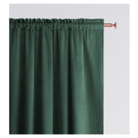 Dekorační závěs s řasící páskou VELVETIA TAPE tmavě zelená 140x250 cm (cena za 1 kus) MyBestHome