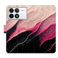 iSaprio Flip pouzdro BlackPink Marble pro Poco F6 Pro