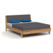 Dvoulůžková postel z dubového dřeva 140x200 cm Retro 1 - The Beds