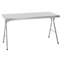 Sklopný stůl z ušlechtilé oceli, pracovní výška 850 mm, š x h 1600 x 700 mm