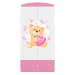 Kocot kids Dětská skříň Babydreams 90 cm medvídek s motýlky růžová