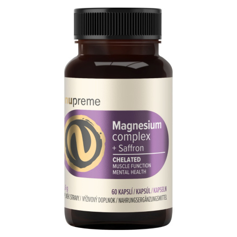 Nupreme Magnesium + šafrán chelát 60 kapslí