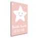 Impresi Obraz Pink twinkle twinkle little star - 20 x 30 cm