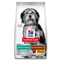 Hill's Science Plan Canine Adult Perfect Weight & Active Mobility Medium Chicken - 2 x 2,5 kg