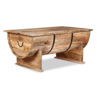 Konferenční stolek, masivní mangovníkové dřevo, 88x50x40 cm