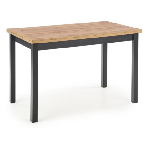 Halmar Jídelní stůl KINDOR 120x68 cm dub wotan/černá V-PL-COBALT-ST