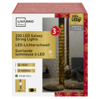 Livarno home Světelný LED řetěz, 200 LED (drát/černá)