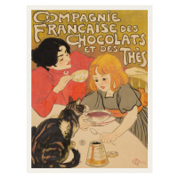 Obrazová reprodukce French Chocolate and Tea Company, Théophile Steinlen, 30 × 40 cm