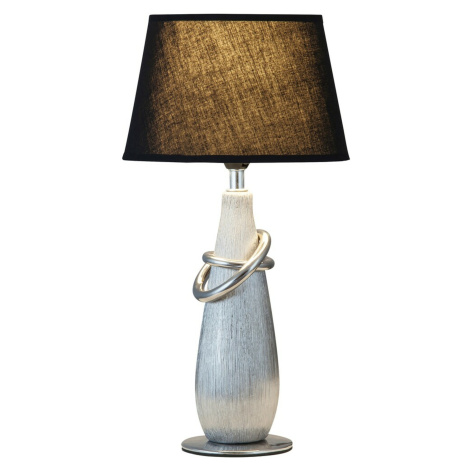 Rabalux stolní lampa Evelyn E14 1x MAX 40W stříbrná 4372