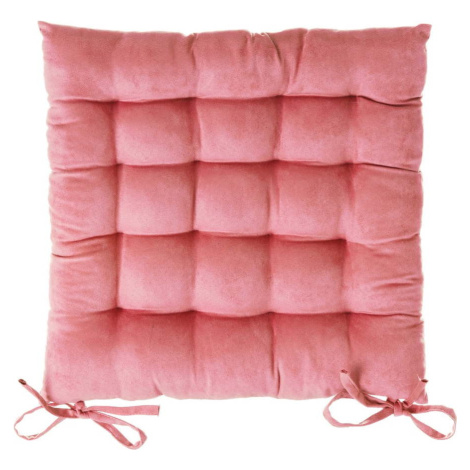 Růžový podsedák na židli Unimasa, 40 x 40 cm