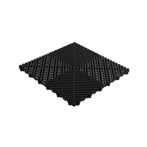 Swisstrax dlaždice modulární podlahy typu Ribtrax Pro 40×40 cm barva Jet Black černá