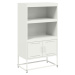 vidaXL Skříň highboard bílá 68,5 x 38,5 x 123,5 cm ocel