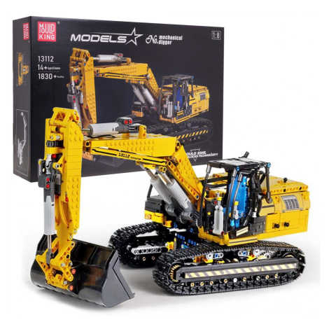 mamido  Stavebnice bagr na dálkové ovládání 1830 dílů žlutá RC
