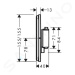 Hansgrohe 15574000 - Termostatická baterie pod omítku, chrom